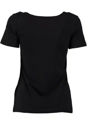 OS-Trachten Trachtenshirt Dolanu Rundhalsausschnitt Rot/Rosa/Dunkelrot/Lila/Schwarz