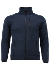 Tom Collins Fleecejacke Nokoio Regular Fit Dunkelblau/Blau/Hellblau