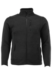 Tom Collins Fleecejacke Nokoio Regular Fit Dunkelgrau/Grau/Schwarz