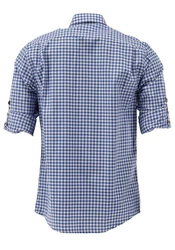 OS-Trachten Trachtenhemd Jaluna Regular Fit Dunkelblau/Blau/Hellblau