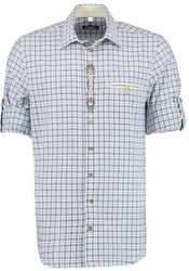 OS-Trachten Trachtenhemd Tanivo Regular Fit Blau/Hellblau/Dunkelblau