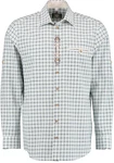 OS-Trachten Trachtenhemd Tanivo Regular Fit Hellblau/Blau/Grau