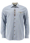 OS-Trachten Trachtenhemd Tanivo Regular Fit Blau/Fliederfarben/Hellblau/Dunkelblau