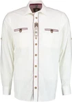 OS-Trachten Trachtenhemd Tivora Regular Fit Weiß/Creme/Beige