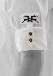 OS-Trachten Trachtenhemd Molira Regular Fit Creme/Weiß/Khaki/Grau