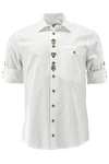 OS-Trachten Trachtenhemd Molira Regular Fit Creme/Weiß/Khaki/Grau