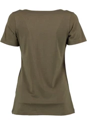 OS-Trachten Trachtenshirt Xilavo Rundhalsausschnitt Türkis/Dunkelgrün/Khaki