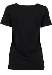 OS-Trachten Trachtenshirt Xilavo Rundhalsausschnitt Türkis/Schwarz