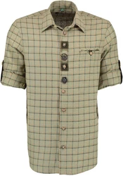 OS-Trachten Trachtenhemd Dulora Regular Fit Braun/Khaki/Dunkelgrün/Creme/Beige/Grau