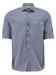 OS-Trachten Trachtenhemd Iwusa Regular Fit Blau/Grau/Hellblau/Dunkelblau/Pastell