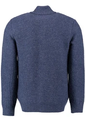 OS-Trachten Strickjacke Fenari Hellblau/Dunkelblau/Blau