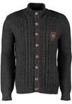 OS-Trachten Strickjacke Fenari Dunkelgrau/Schwarz/Hellblau/Dunkelrot/Bordeaux