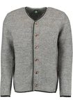 OS-Trachten Strickjacke Xaluna Grau/Hellgrau