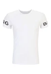Bjrn Borg T-Shirt Borg Kurzarmshirt Weiß/Beige/Braun