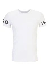 Bjrn Borg T-Shirt Borg Kurzarmshirt Weiß/Beige/Braun