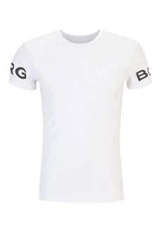 Bjrn Borg T-Shirt Borg Kurzarmshirt Weiß/Beige/Braun