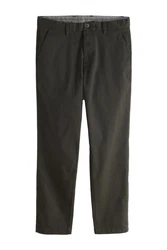 Next Chinohose Straight Fit Stretch-Chinohose Khaki/Dunkelgrün