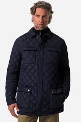 Boston Park Steppjacke Hemdkragen Dunkelblau