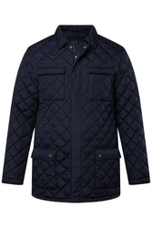 Boston Park Steppjacke Hemdkragen Dunkelblau