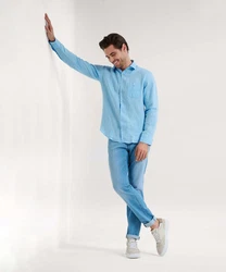 Brax Stoffhose Style CHUCK Hellblau/Blau