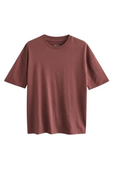 Next T-Shirt Rundhals-T-Shirt Relaxed Fit Braun/Rot/Lila/Dunkelrot Next T-Shirt Rundhals-T-Shirt Relaxed Fit Braun/Rot/Lila/Dunkelrot