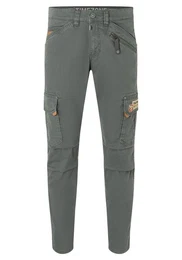 Cargohose Hose Regular Fit mittlere Bundhhe Slim Legs 5184 in Grau-2