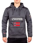 Geographical Norway Kapuzenpullover Herren Hoodie bagymclass Dunkelgrau
