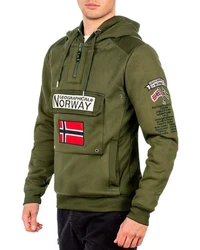 Geographical Norway Kapuzenpullover Herren Hoodie bagymclass Kaki