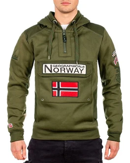 Geographical Norway Kapuzenpullover Herren Hoodie bagymclass Kaki Geographical Norway Kapuzenpullover Herren Hoodie bagymclass Kaki