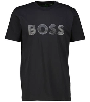 BOSS T-Shirt TEE JAGGED 1 Schwarz/Braun/Gold/Rosa