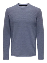 ONLY & SONS Strickpullover Niguel Blau