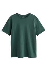 Next T-Shirt Slim Fit Rundhals Dunkelgrün/Grün/Türkis