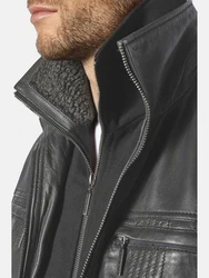 Babista Lederjacke CLASSUTTI Dunkelgrün/Dunkelgrau/Grau