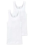 Schiesser Tanktop Herren Shirts (2-tlg) Weiß/Creme