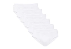 CALIDA Herren Slip 6er Pack Natural Benefit Wei