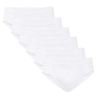 CALIDA Herren Slip 6er Pack Natural Benefit Wei