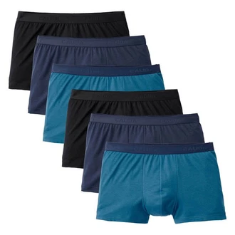 CALIDA Herren Boxershorts 6er Pack Natural Benefit Schwarz/Blau CALIDA Herren Boxershorts 6er Pack Natural Benefit Schwarz/Blau