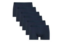 CALIDA Herren Boxershorts 6er Pack Natural Benefit Dunkelblau