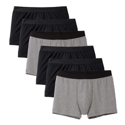 CALIDA Herren Boxershorts 6er Pack Natural Benefit Schwarz/Grau