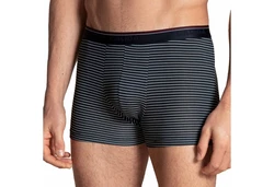 CALIDA Herren Boxershorts 6er Pack Natural Benefit Schwarz/Dunkelblau/Wei/Rot