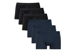 CALIDA Herren Boxershorts 6er Pack Natural Benefit Schwarz/Dunkelblau