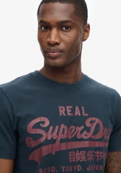 Superdry Rundhalsshirt CLASSIC VL GRAPHIC T SHIRT Dunkelblau/Blau/Hellblau/Braun/Schwarz/Türkis