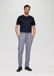 s.Oliver BLACK LABEL Kurzarmshirt Slim Fit Schwarz