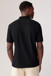 Next Poloshirt mit vertikalen Streifen Schwarz/Dunkelgrau/Braun/Grau