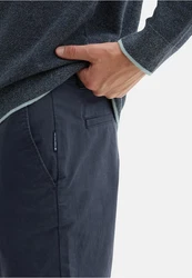 TOM TAILOR Hose Chinohose Dunkelblau/Blau/Hellblau