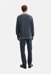 TOM TAILOR Hose Chinohose Dunkelblau/Blau/Hellblau