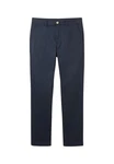 TOM TAILOR Hose Chinohose Dunkelblau/Blau/Hellblau