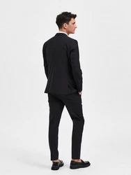 SELECTED HOMME Sakko Elon Schwarz/Dunkelblau/Hellblau/Dunkelgrau