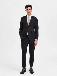 SELECTED HOMME Sakko Elon Schwarz/Dunkelblau/Hellblau/Dunkelgrau