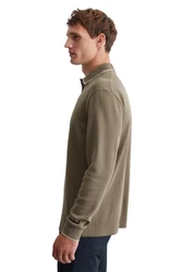 Marc O'Polo Langarm-Poloshirt Khaki